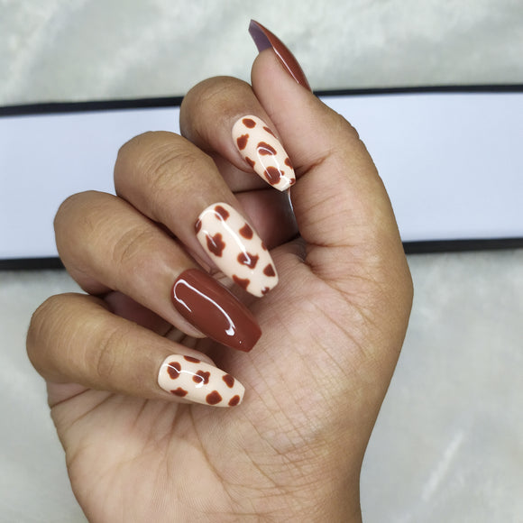 COW PRINT NAILS | Gallery posted by Crystal Taylor | Lemon8